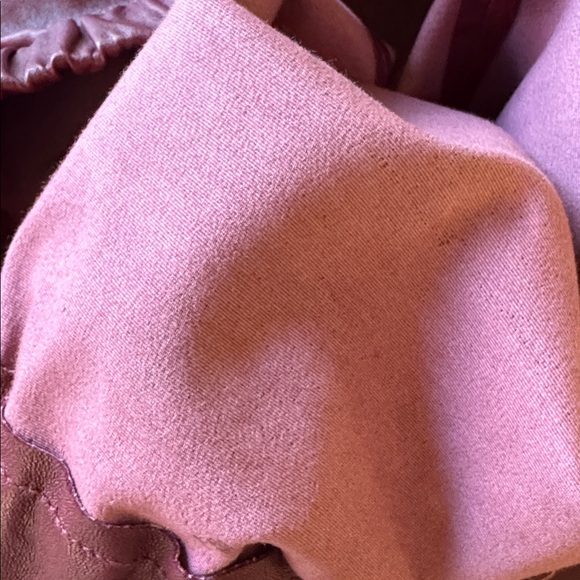 J. Crew Collection oxblood stretch leather pull on skinny pants size 10 - Picture 8 of 11